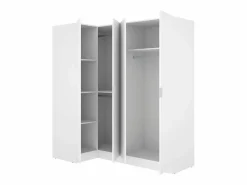 Armario esquinero Essen 4 puertas batientes 184x173,5x90,5 cm