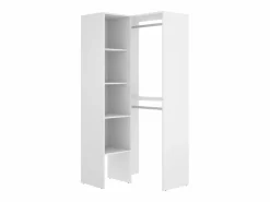 Clearance Armario esquinero L79 cm en color - FERDINAND Armario Abierto, Vestidor
