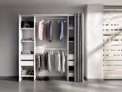 Vente-unique Armario extensible con cortina, ancho 110/178 cm, en color - LONAZA