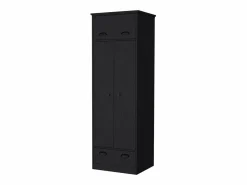 Hot Armario falkland en melamina con 2 puertas ,2 estantes , 1 barra para colgar ropa , 1 gabinete superior y 1 cajon , , 179 cm X 59.2 cm X 50 cm Armario
