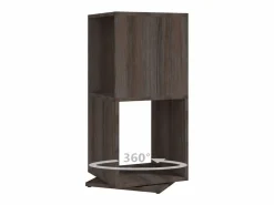 Clicnbuy Armario giratorio aglomerado y Sonoma 34,5x34,5x75,5 cm