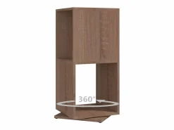 Clicnbuy Armario giratorio aglomerado roble Sonoma 34,5x34,5x75,5 cm
