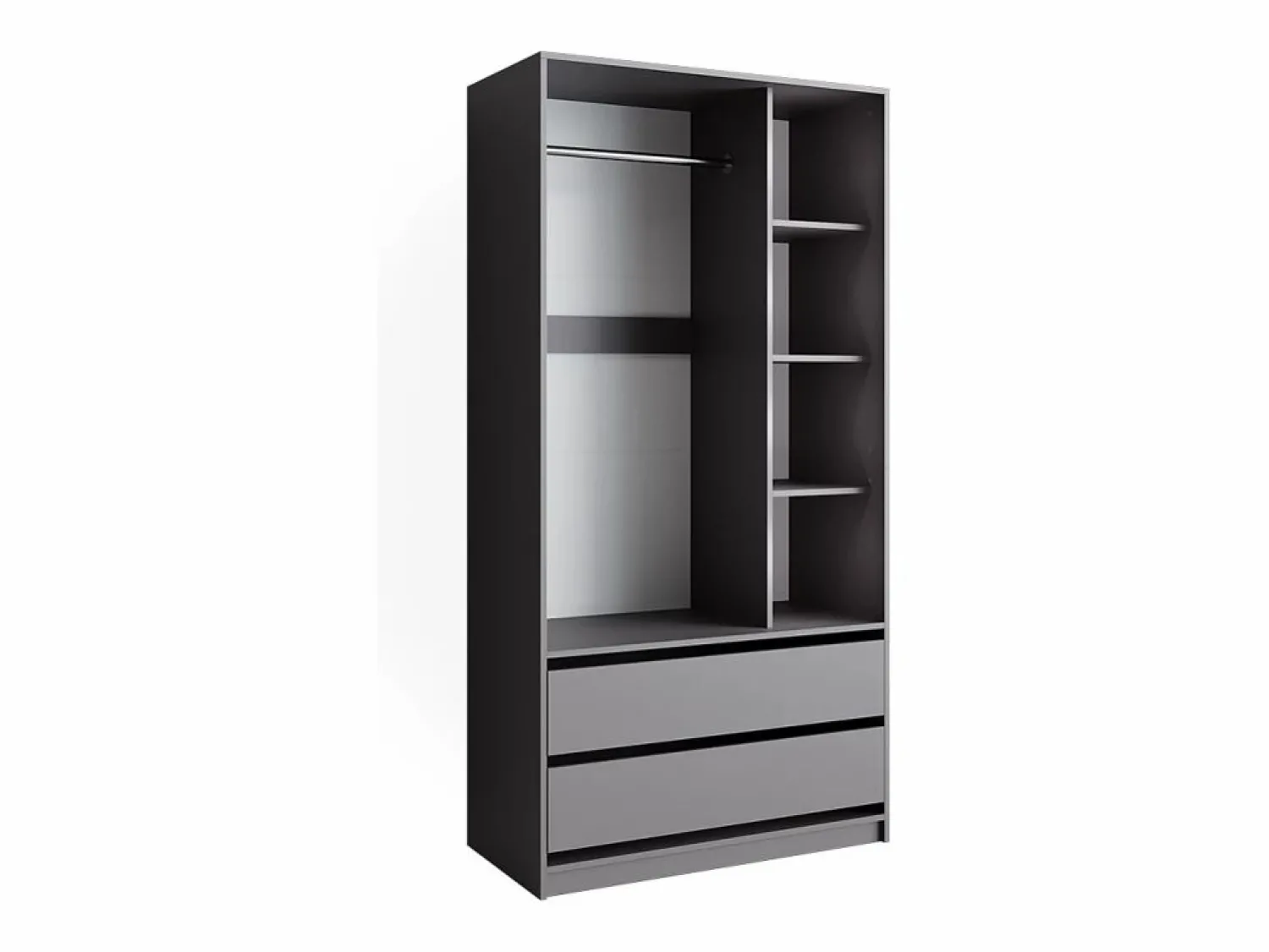 Vicco Armario infantil antracita 100x50x200 elmo