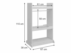 Online Vicco Armario infantil 67x38x110 conny Blanco