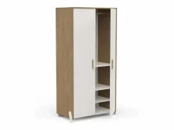 Armario Juvenil Infantil Naili 2 Puertas Roble Hamilton 90x183 cm