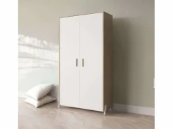 Armario Juvenil Infantil Naili 2 Puertas Roble Hamilton 90x183 cm
