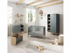 Discount duehome Armario juvenil Misty Breeze Verde Salvia - Oak Soft Gris