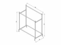 Best Armario Labol L Blanco AL. 136 x AN. 103 x P. 52 cm Burro Para Ropa