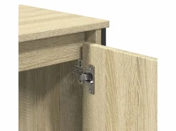 vidaxl Armario lavabo baño madera ingeniería roble Sonoma 60x35x60 cm Marru00f3n