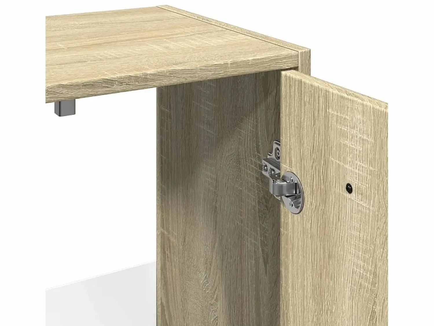 Outlet vidaxl Armario lavabo baño madera ingeniería roble Sonoma 60x33x60 cm Marru00f3n