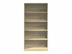 Clearance Armario madera contrachapada color roble Sonoma 100x50x200 cm ES262361 Armario Abierto, Vestidor
