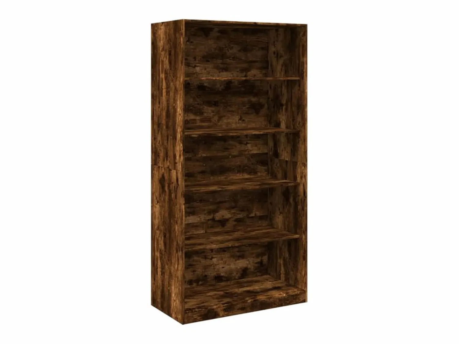 Clearance Armario madera contrachapada color roble ahumado 100x50x200 cm ES660985 Marru00f3n