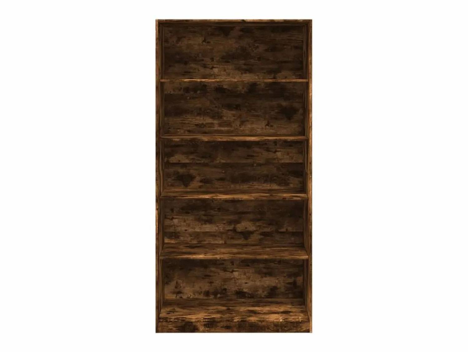 Clearance Armario madera contrachapada color roble ahumado 100x50x200 cm ES660985 Marru00f3n