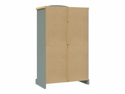 Outlet vidaxl Armario madera de pino Mexicano estilo Corona 2 Puertas Gris