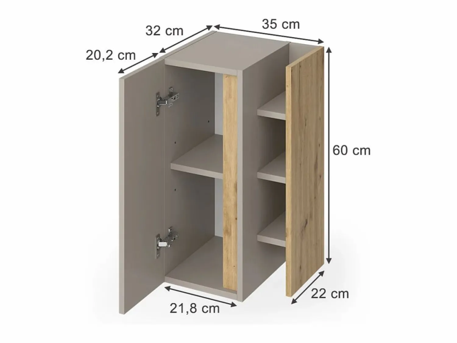Vicco Armario mediano cachemira 35x32x60 edelin