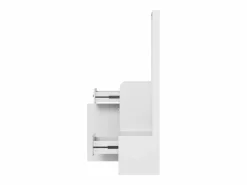 Best Merax Armario moderno - 105 x 38 x 180 cm - con espejo + ganchos ajustables + 1 puerta + 2 cajones + banco - aglomerado - Blanco