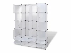 Armario modular con 18 compartimentos 37x146x180,5 cm ES593082