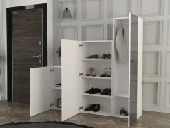 Outlet Armario modular con 1 espejo y 3 puertas - TELEZA Armario De Entrada