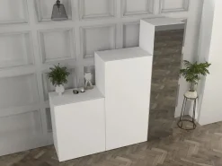 Outlet Armario modular con 1 espejo y 3 puertas - TELEZA Armario De Entrada