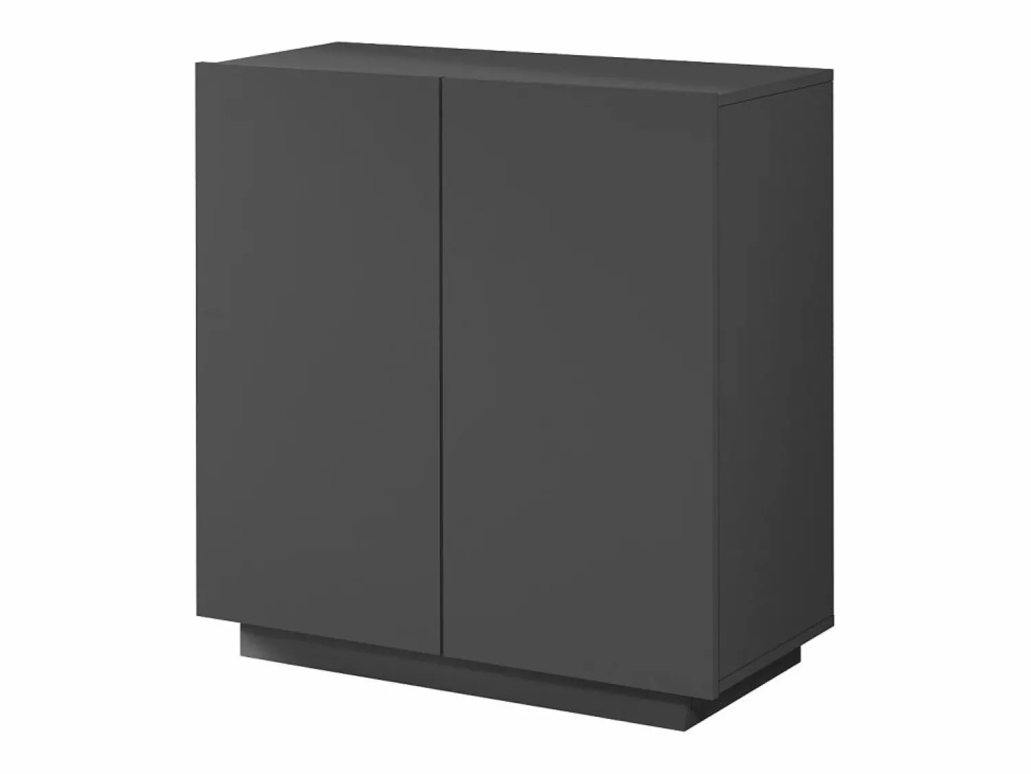 New Armario multiusos Easy con 2 puertas, color antracita mate, 79,20 x 38 x 86 cm Armario Oficina