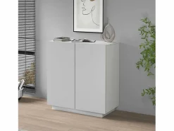 Armario multiusos Easy con 2 puertas mate 79,20x38x86 cm