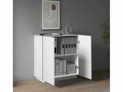 Armario multiusos Easy con 2 puertas mate 79,20x38x86 cm