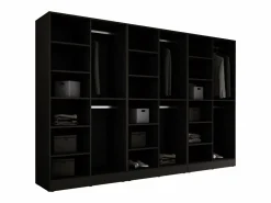 Hot Armario: Grafito / Vidrio Antisol, 300 x 200 x 51 cm Negro