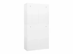 vidaxl Armario oficina acero vidrio templado 90x40x180 cm