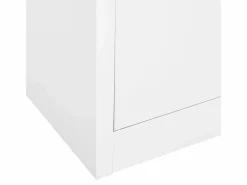 vidaxl Armario oficina acero vidrio templado 90x40x180 cm