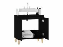 vidaxl Armario para lavabo madera contrachapada 58x33x60 cm