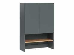 Outlet Armario para lavadora antracita/roble dorado 68x29x100.4 viktor Mueble Para Lavadora