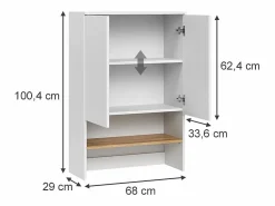 Vicco Armario para lavadora /artesano 68x29x100.4 viktor