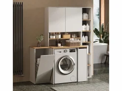 New Vicco Armario para lavadora /artesano 93.6x60.3x88.2 viktor Blanco