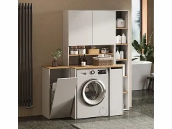 Discount Armario para lavadora /artesano 93.6x29x100.4 viktor Mueble Para Lavadora