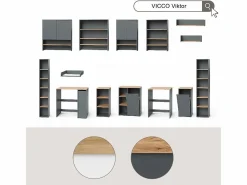 Vicco Armario para lavadora /artesano 68x60x88.2 viktor