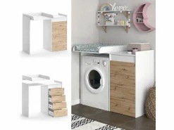 Discount Armario para lavadora 116x50x98 alf Mueble Para Lavadora