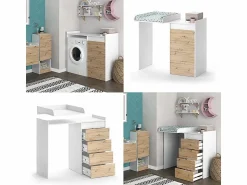 Discount Armario para lavadora 116x50x98 alf Mueble Para Lavadora