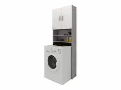 Best Armario para lavadora haaus Fyn, Hormigón/Blanco, 65 x 27 x 190 cm Gris