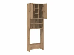 Online vidaxl Armario para lavadora Nemo 2 puertas + 5 compartimentos roble 190x64x25,5 cm Color natural oscuro