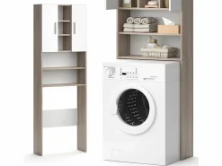 Online Vicco Armario para lavadora sonoma 64x25.6x190 luis Color natural claro