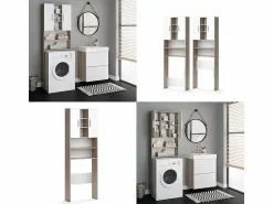 Online Vicco Armario para lavadora sonoma 64x25.6x190 luis Color natural claro