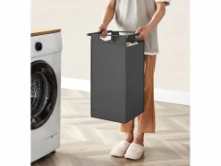 New Armario para ropa Valora de 3 x 38 L, y negro | Tres compartimentos Gris