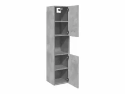 Sale Armario pared baño madera ingeniería hormigón 30x30x130 cm Columna De Baño
