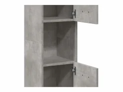 Sale Armario pared baño madera ingeniería hormigón 30x30x130 cm Columna De Baño