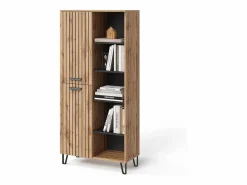 Outlet Vicco Armario roble wotan 80x38x172 amber Color natural oscuro