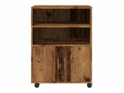 Hot Armario rodante de madera antigua 60x48x81 cm madera de ingeniería Marru00f3n