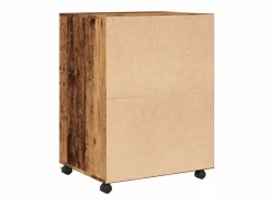 Hot Armario rodante de madera antigua 60x48x81 cm madera de ingeniería Marru00f3n