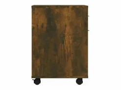 Best vidaxl Armario ruedas madera contrachapada roble ahumado 45x38x54 cm Color natural claro