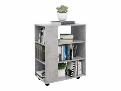 Outlet vidaxl Armario ruedas madera contrachapada hormigón 60x35x75 cm Gris