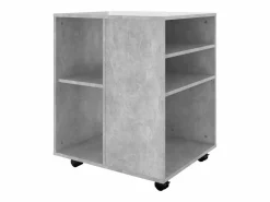 Online vidaxl Armario ruedas madera contrachapada hormigón 60x53x72 cm Gris